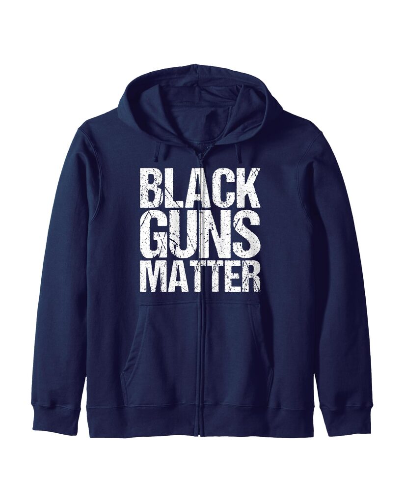 Lustige Pflege Sweatjacke „Black Guns Matter“ – Ansicht 6