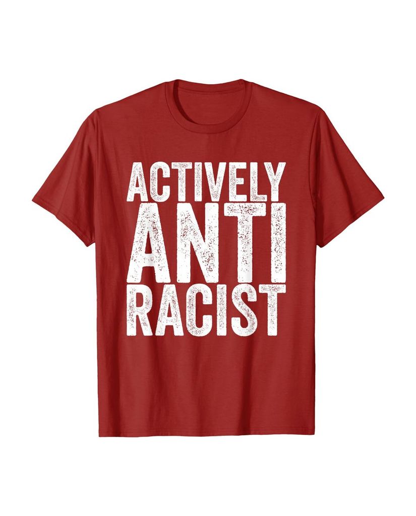 Witziges T-Shirt „Actively Anti Racist“ – Ansicht 23