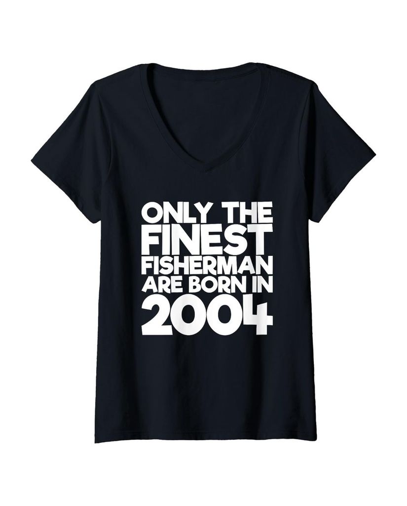 Lustiger T-Shirt mit V-Ausschnitt „17 Jahre alt 2004 Lustiges“ | lustige-tshirts.de