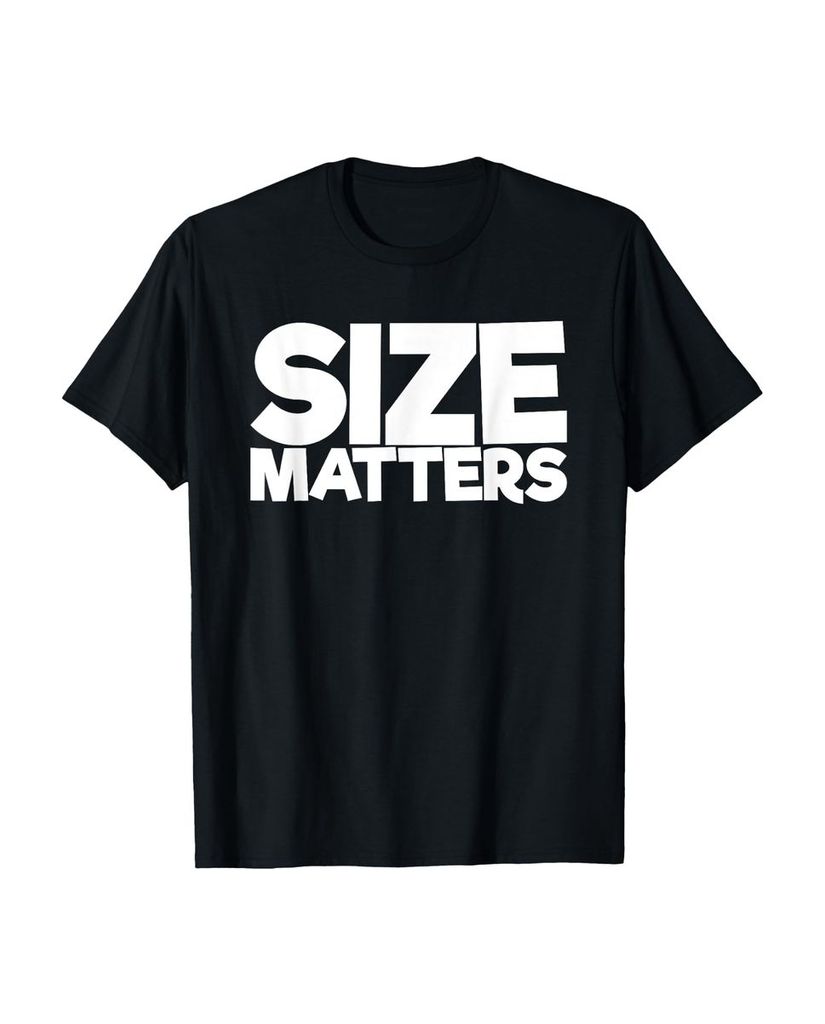 Lustiger T-Shirt „Size Matters Lustiger Sarkasmus“ | lustige-tshirts.de