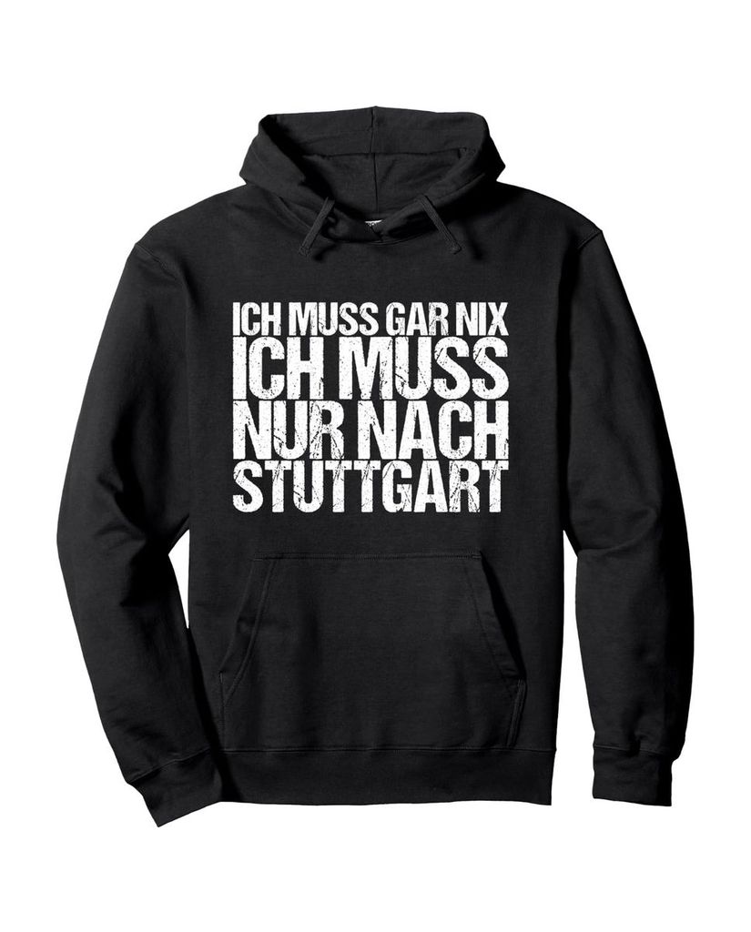Lustiger Hoodie „Ich Muss Gar Nix Ich Muss Nur Nach“ | lustige-tshirts.de