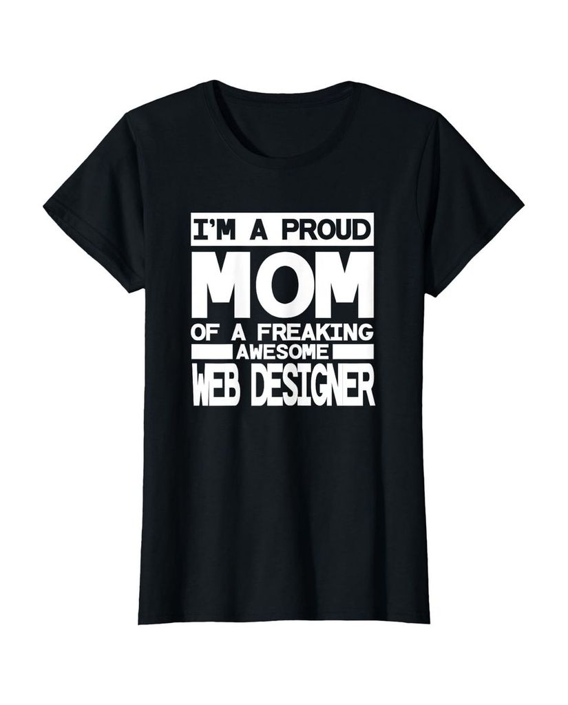 Lustiger T-Shirt „Lustiges mit Aufschrift "Proud Mom Web"“ | lustige-tshirts.de