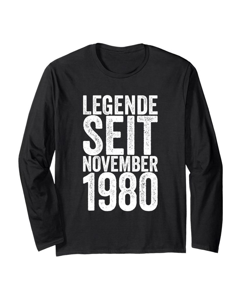 Lustiger Langarmshirt „Legende Seit November 1980“ | lustige-tshirts.de