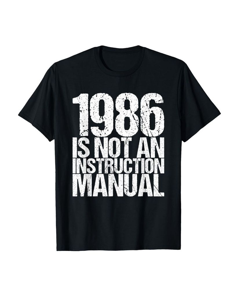 Lustiger T-Shirt „35 Jahre alt 1986 Bedienungsanleitung“ | lustige-tshirts.de