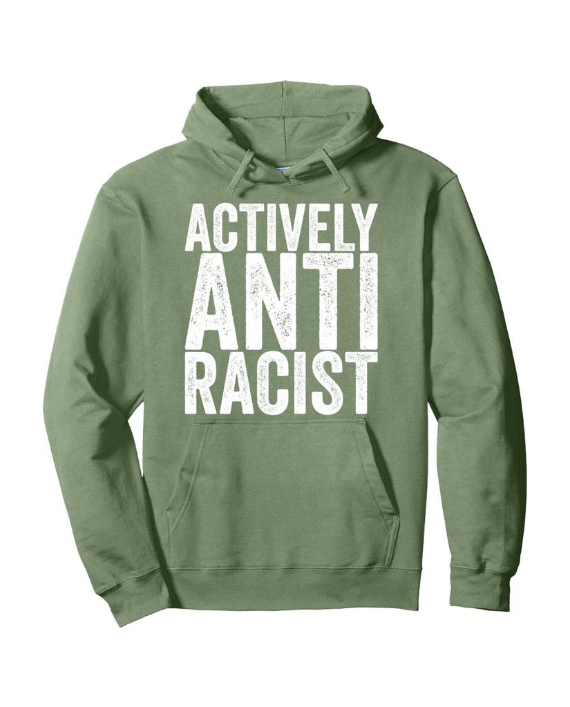 Lustiger Herbst Hoodie „Actively Anti Racist“ – Ansicht 12