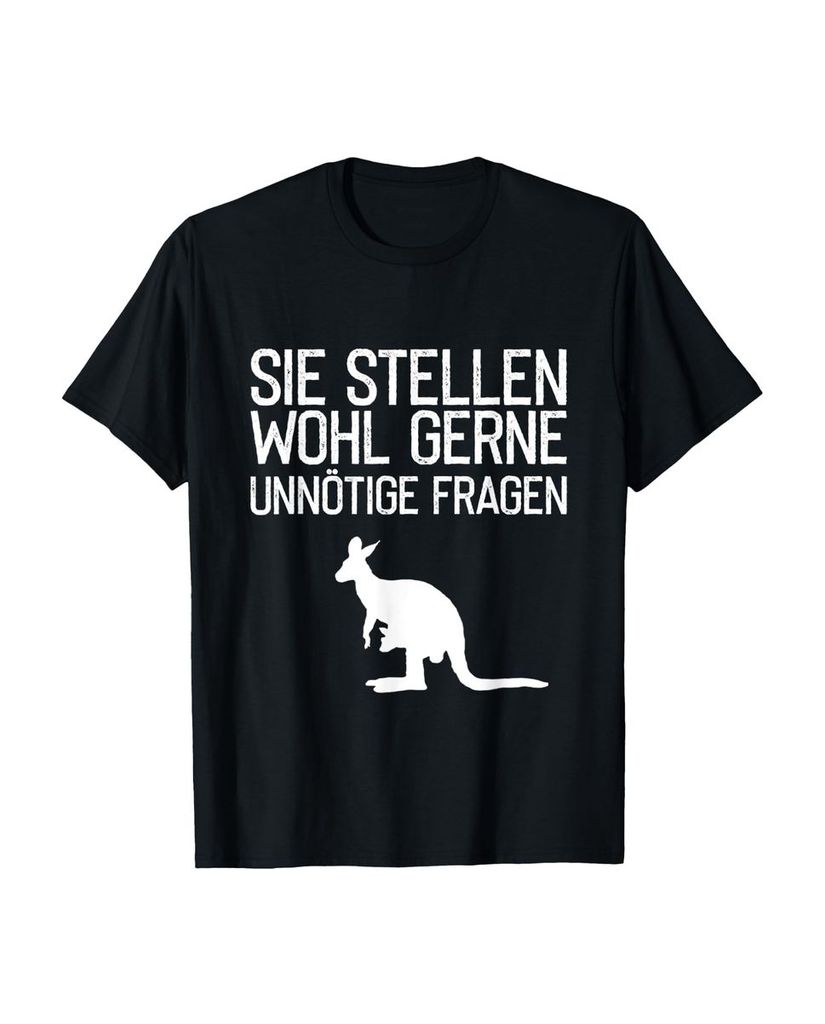 Lustiger T-Shirt „Sie stellen wohl gerne unnötige Fragen“ | lustige-tshirts.de