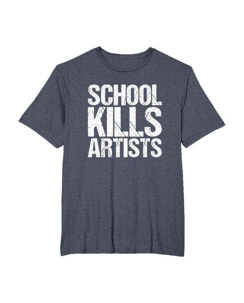 Humorvolles T-Shirt „School Kills Artists“ – Ansicht 20