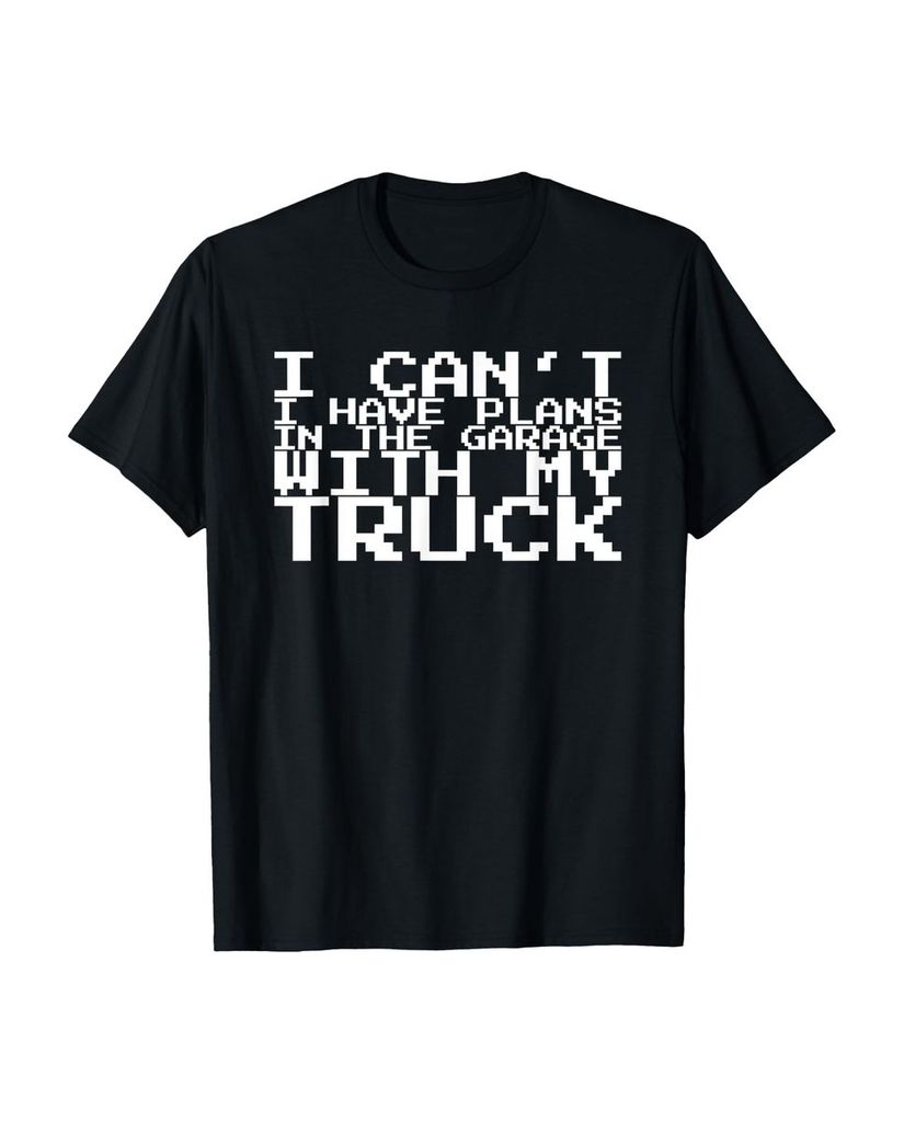 Lustiger T-Shirt „Ich kann keine Pläne in der Garage mit“ | lustige-tshirts.de