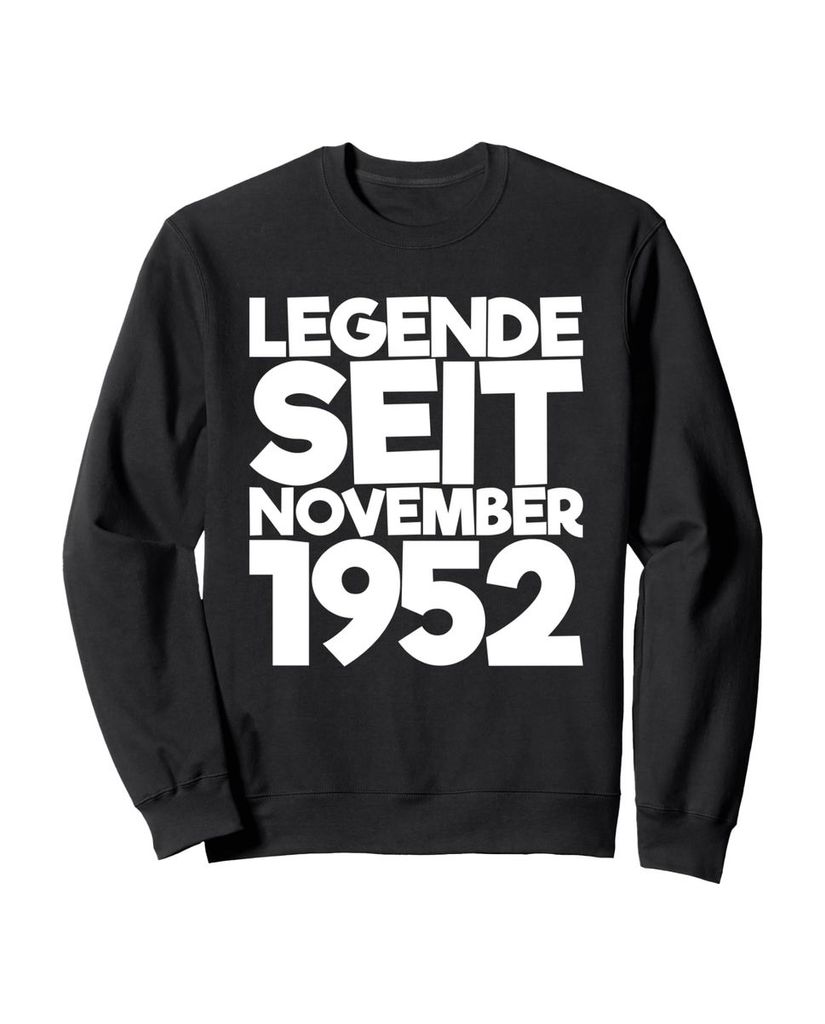 Lustiger Sweatshirt „Legende Seit November 1952“ | lustige-tshirts.de