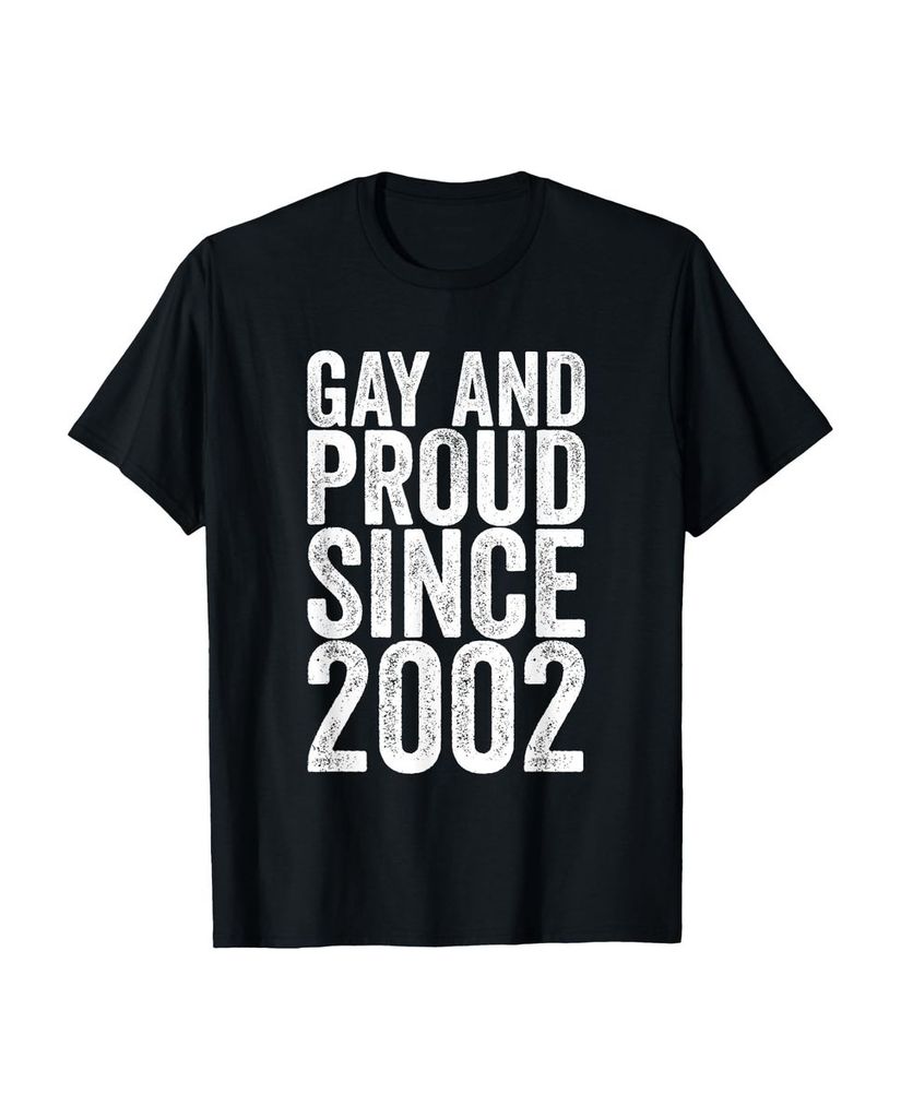 Lustiger T-Shirt „Schwul und stolz seit 2002“ | lustige-tshirts.de
