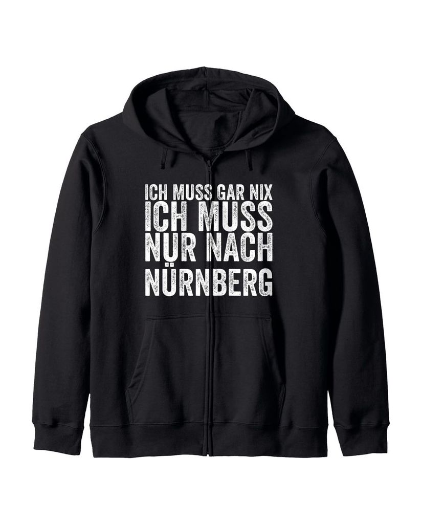 Lustiger Kapuzenjacke „Ich Muss Gar Nix Ich Muss Nur Nach“ | lustige-tshirts.de