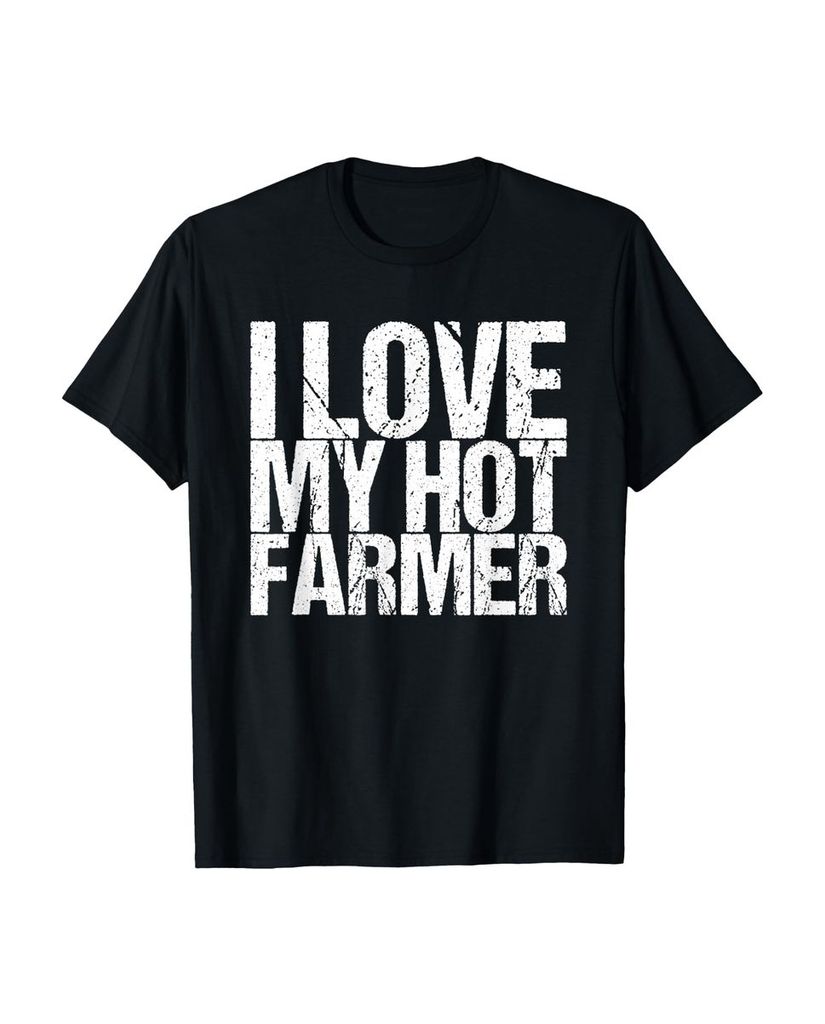 Lustiger T-Shirt „Ich liebe meinen heißen Farmer“ | lustige-tshirts.de
