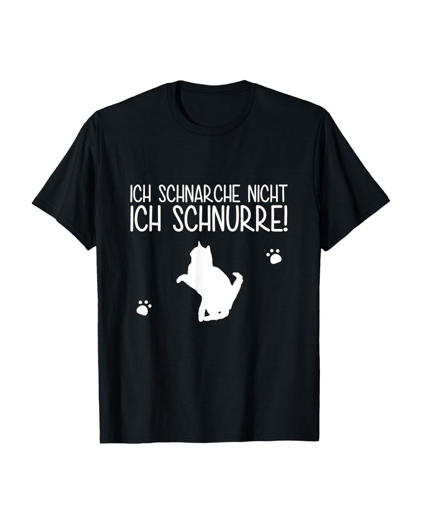Lustiger T-Shirt „Ich schnarche nicht ich schnurre |“ | lustige-tshirts.de