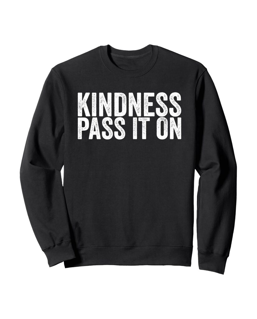 Lustiges Weihnachts Sweatshirt „Kindness Pass It on“ – Ansicht 2