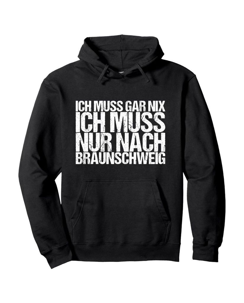 Lustiger Hoodie „Ich Muss Gar Nix Ich Muss Nur Nach“ | lustige-tshirts.de