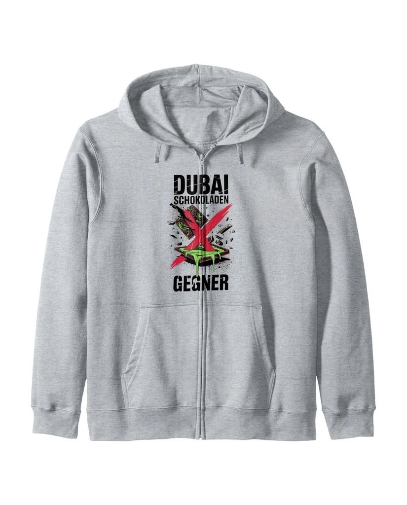 Lustiger Kapuzenjacke „Dubai Schokoladen Gegner - Anti Dubai“ | lustige-tshirts.de