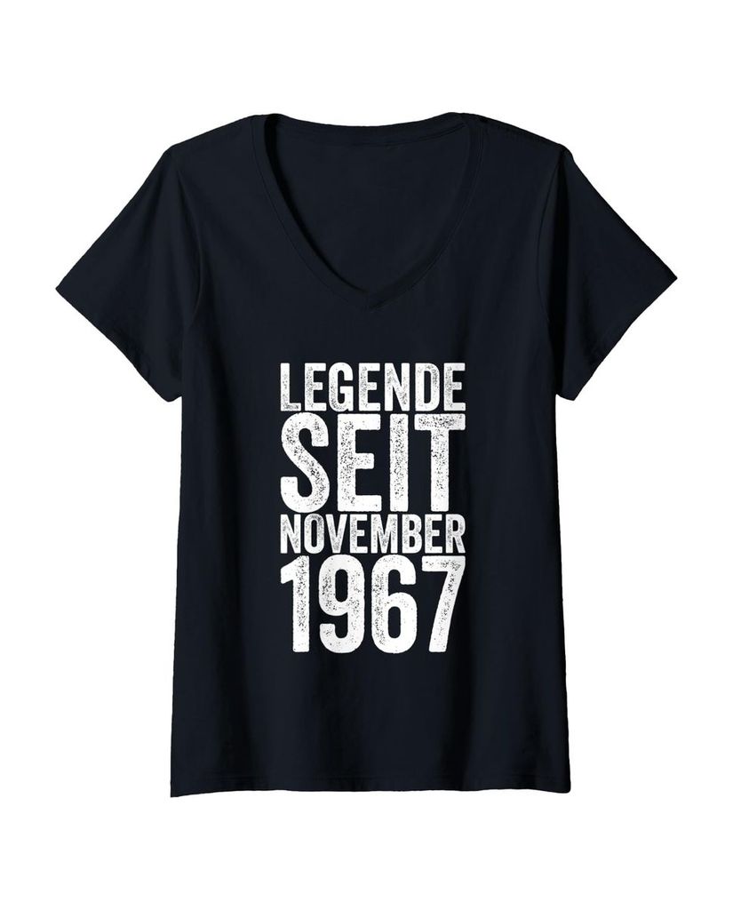 Lustiger T-Shirt mit V-Ausschnitt „Legende Seit November 1967“ | lustige-tshirts.de
