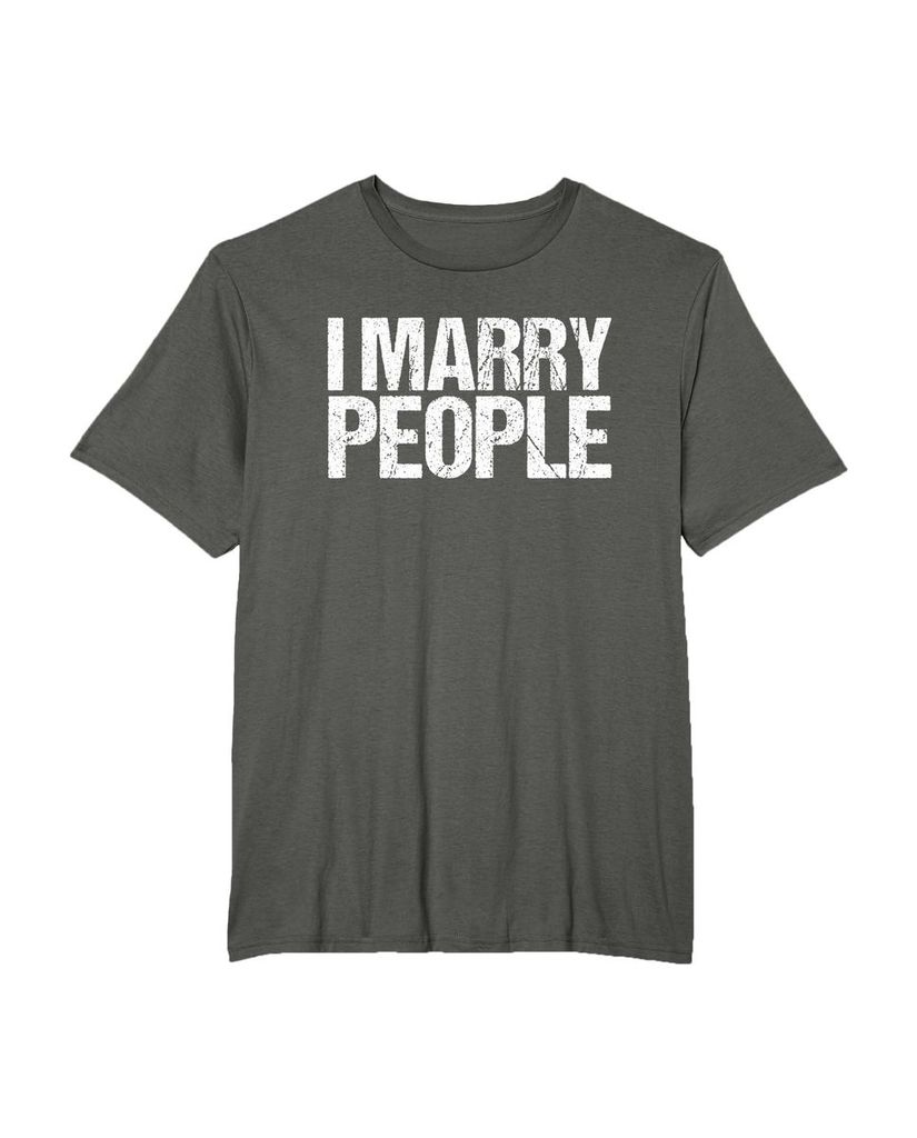 Lustiges Geburtstags T-Shirt „I Marry People“ – Ansicht 19
