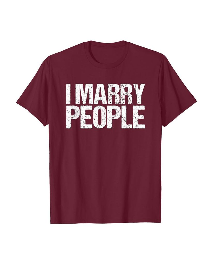 Lustiges Geburtstags T-Shirt „I Marry People“ – Ansicht 42