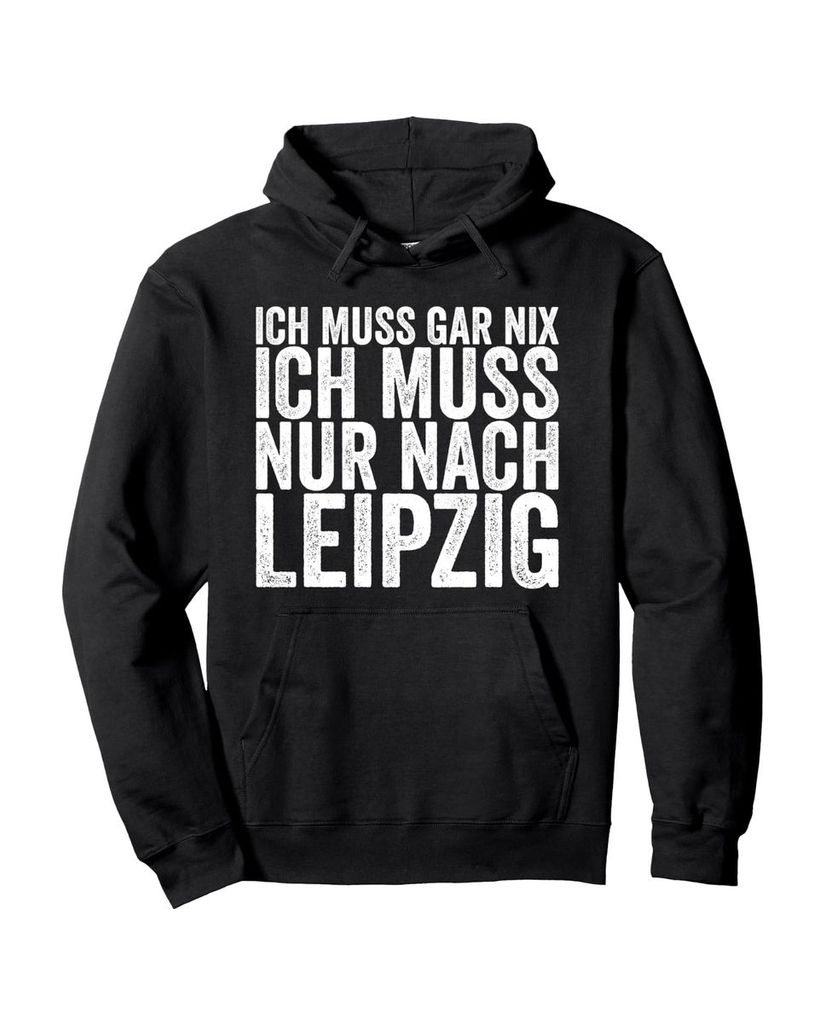 Lustiger Hoodie „Ich Muss Gar Nix Ich Muss Nur Nach“ | lustige-tshirts.de