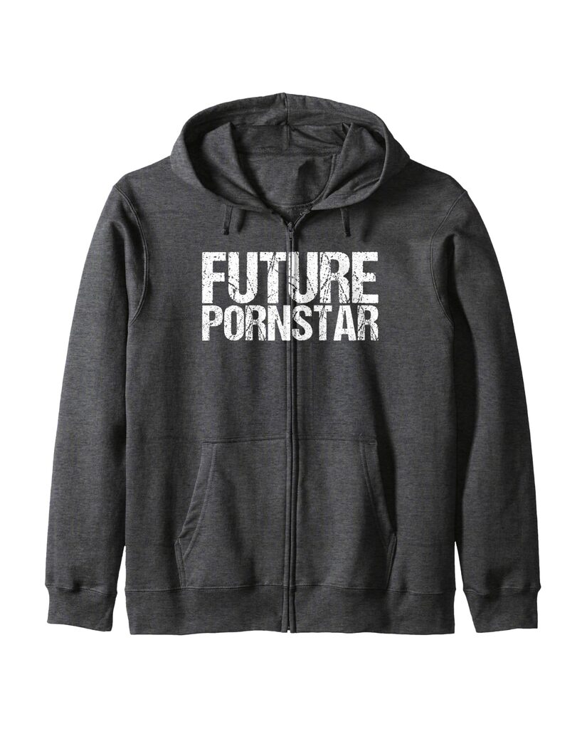 Sweatjacke „Future Pornstar“ mit Reißverschluss – Ansicht 4
