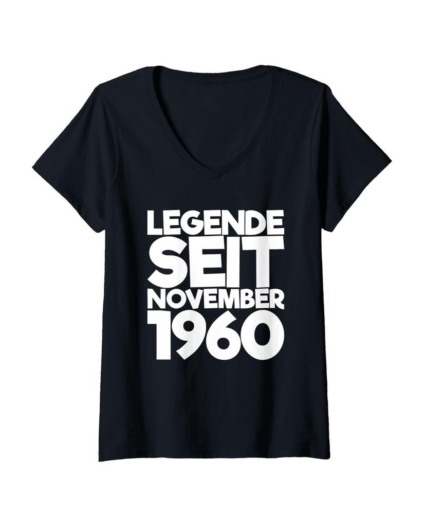Lustiger T-Shirt mit V-Ausschnitt „Legende Seit November 1960“ | lustige-tshirts.de