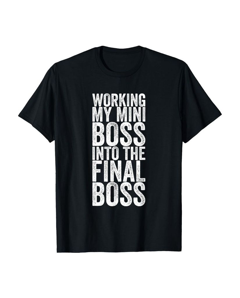 Lustiger T-Shirt „Aus meinem Miniboss den Endboss machen“ | lustige-tshirts.de