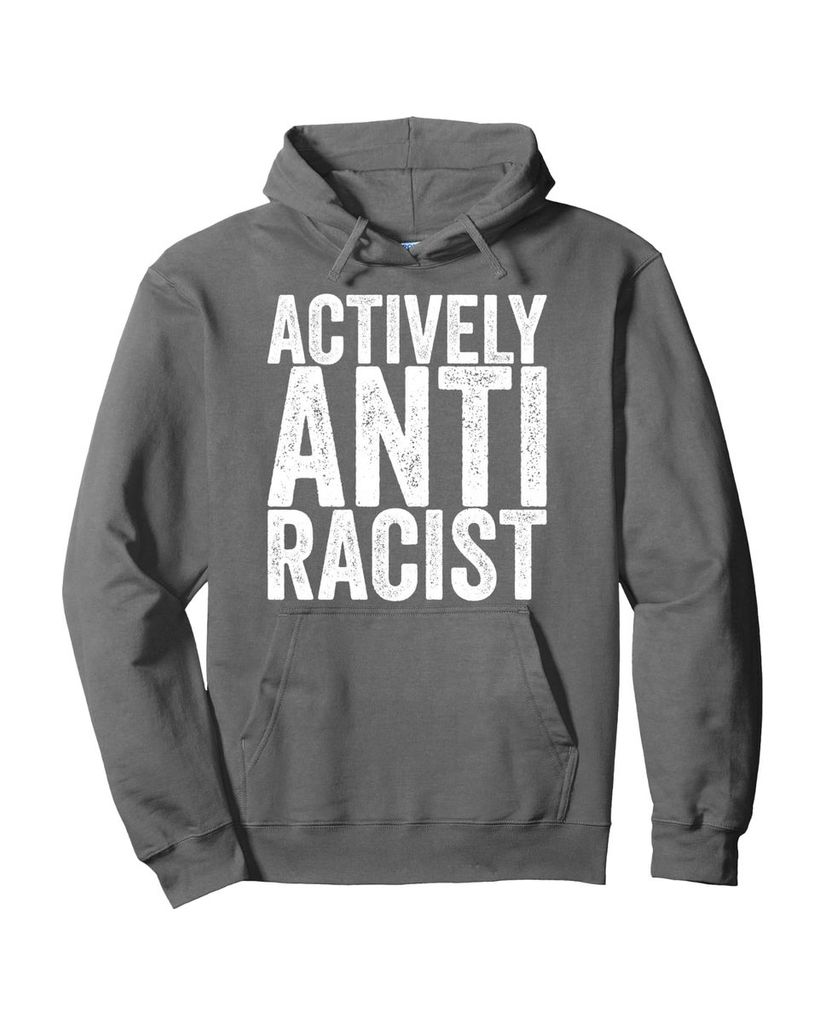 Lustiger Herbst Hoodie „Actively Anti Racist“ – Ansicht 10