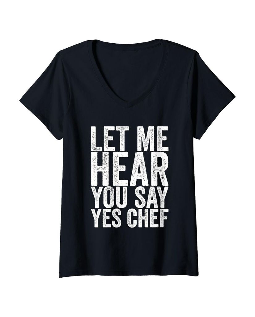 Lustiger T-Shirt mit V-Ausschnitt „Lass mich dich ja sagen“ | lustige-tshirts.de