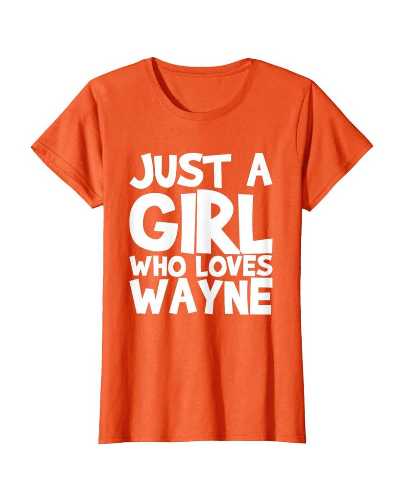 Sag einfach, wen du liebst: T-Shirt „Nur ein Mädchen das Wayne liebt“ – Ansicht 35