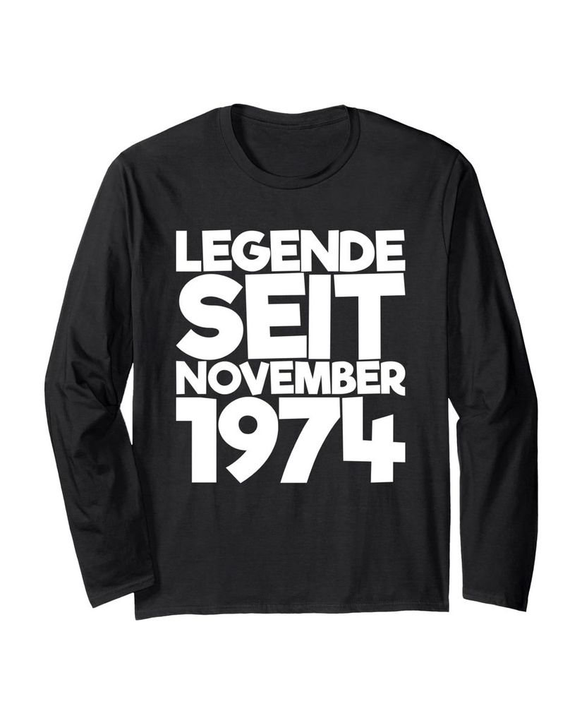Lustiger Langarmshirt „Legende Seit November 1974“ | lustige-tshirts.de
