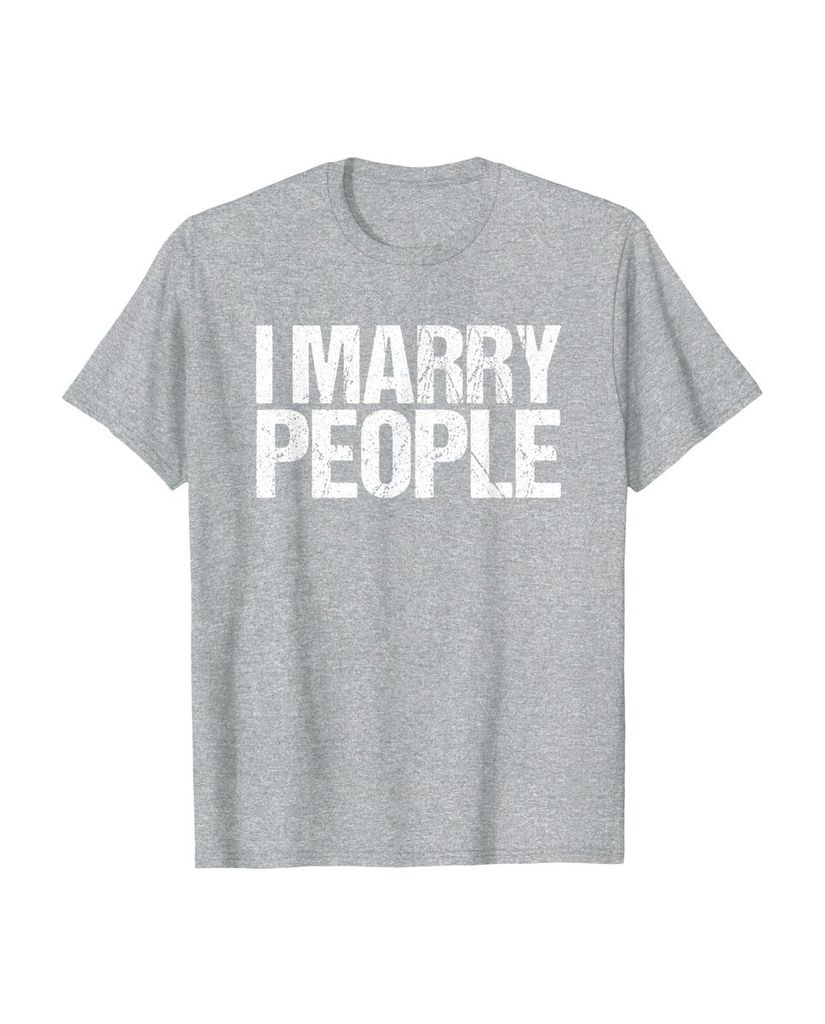 Lustiges Geburtstags T-Shirt „I Marry People“ – Ansicht 15