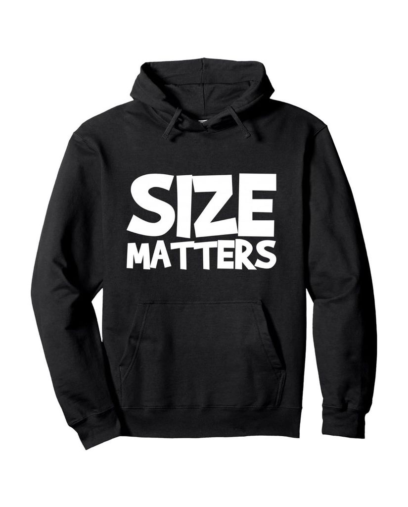 Lustiger Hoodie „Größe ist wichtig“ | lustige-tshirts.de