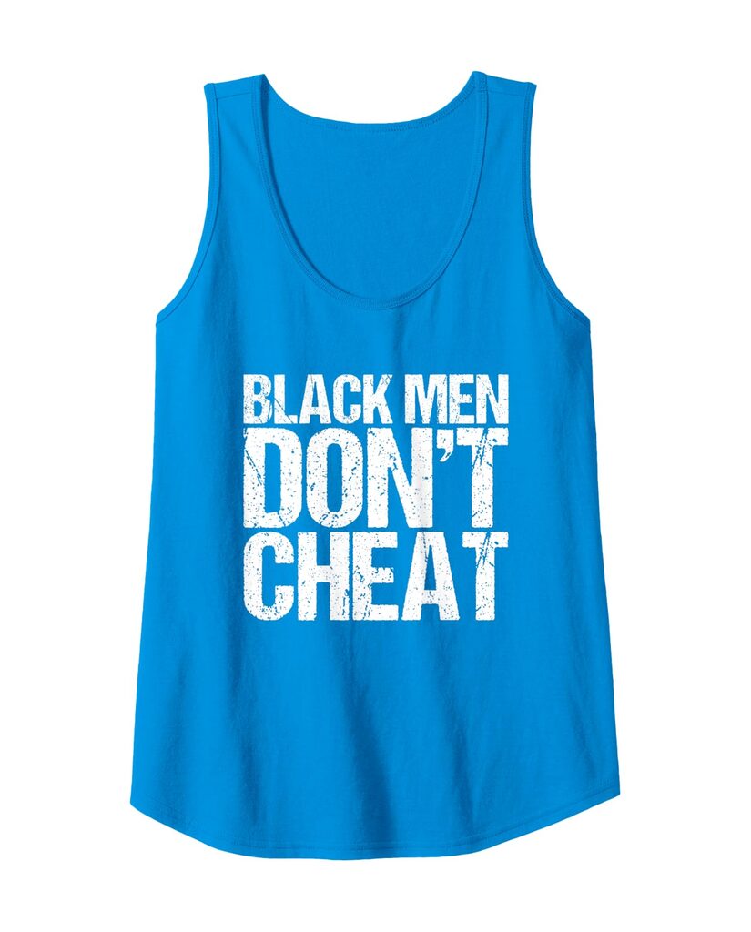 Tanktop „Black Men Don't Cheat“ für Herren – Ansicht 5
