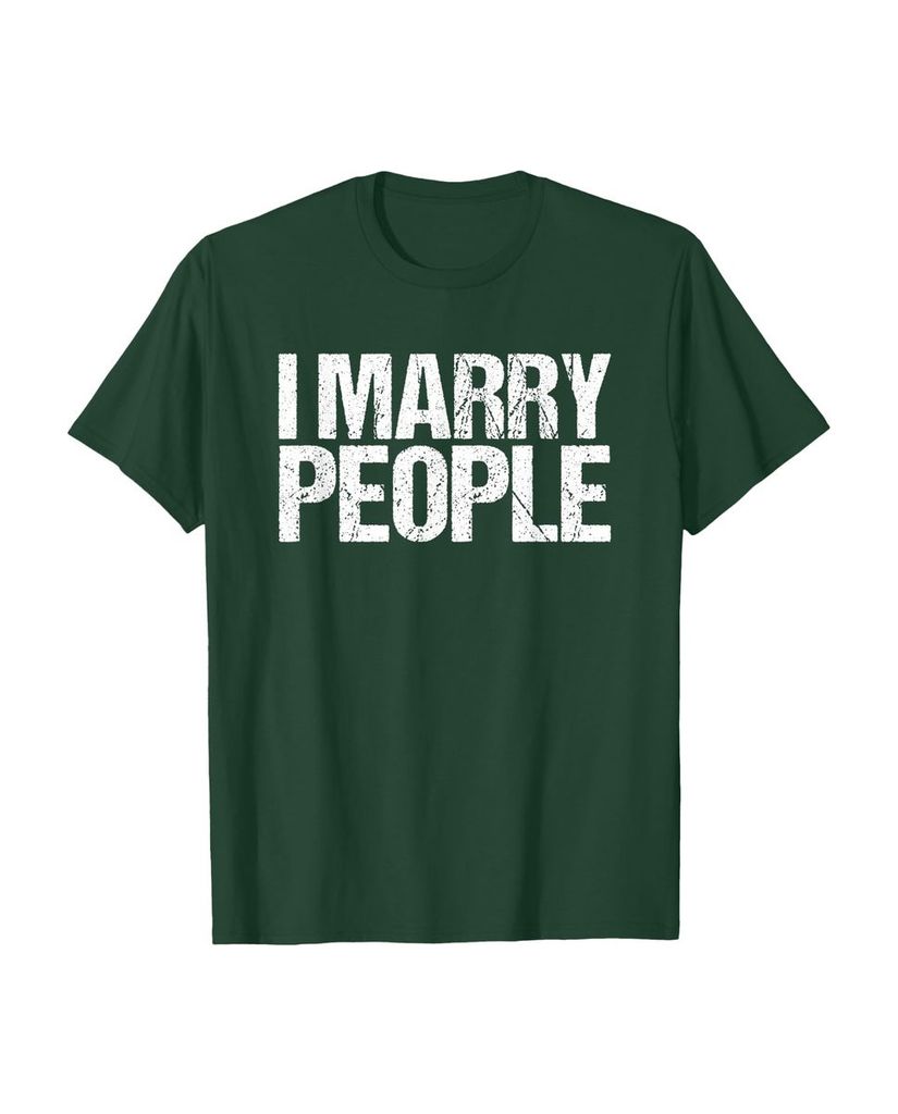 Lustiges Geburtstags T-Shirt „I Marry People“ – Ansicht 12