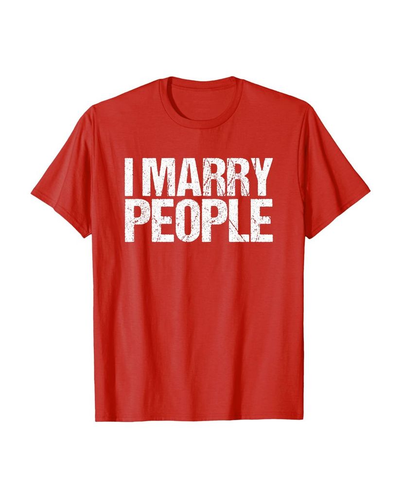 Lustiges Geburtstags T-Shirt „I Marry People“ – Ansicht 49
