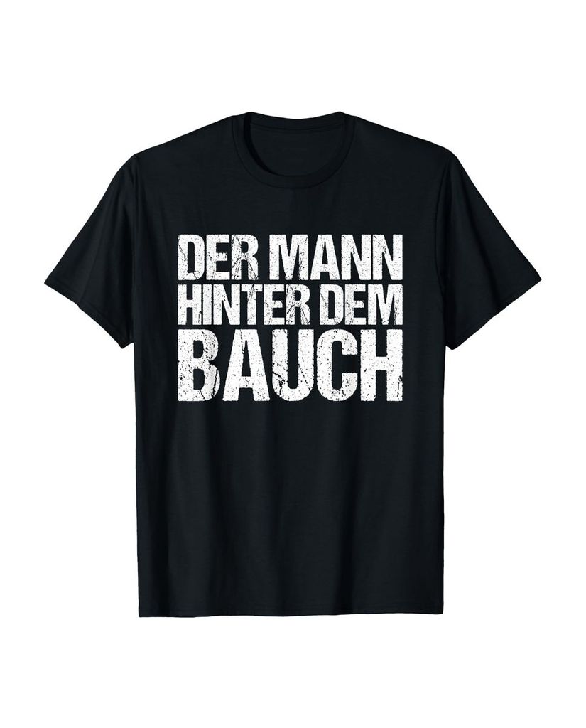 Lustiger T-Shirt „Der Mann hinter dem Bauch“ | lustige-tshirts.de