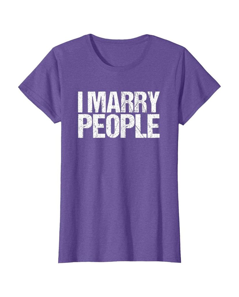 Lustiges Geburtstags T-Shirt „I Marry People“ – Ansicht 18