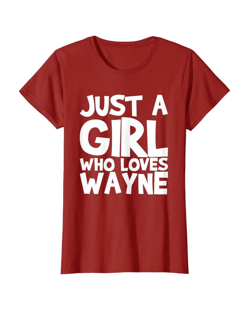 Sag einfach, wen du liebst: T-Shirt „Nur ein Mädchen das Wayne liebt“ – Ansicht 6