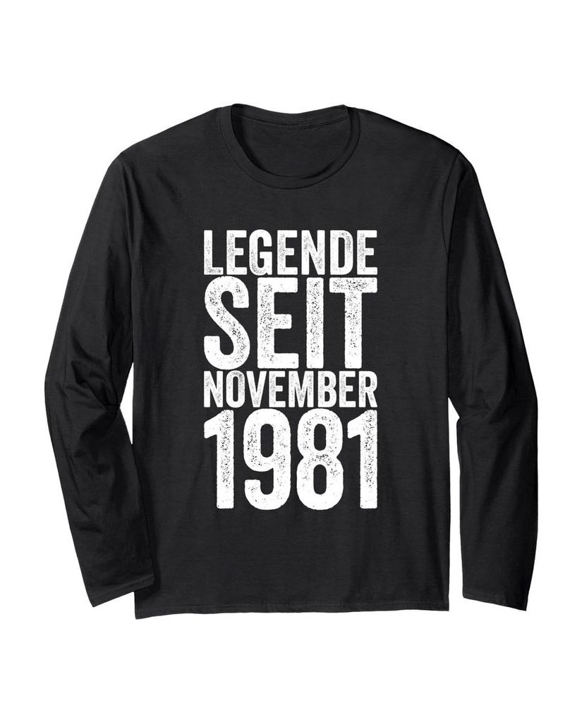 Lustiger Langarmshirt „Legende Seit November 1981“ | lustige-tshirts.de