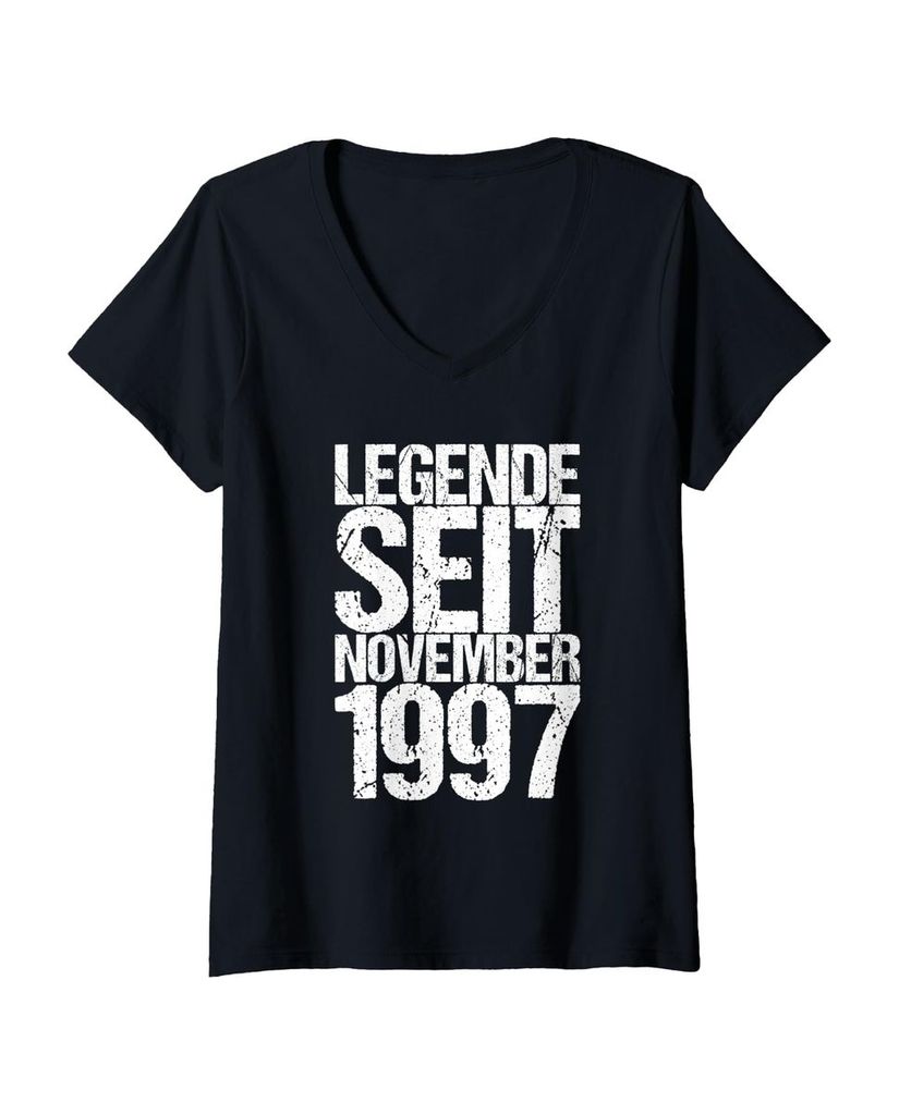 Lustiger T-Shirt mit V-Ausschnitt „Legende Seit November 1997“ | lustige-tshirts.de