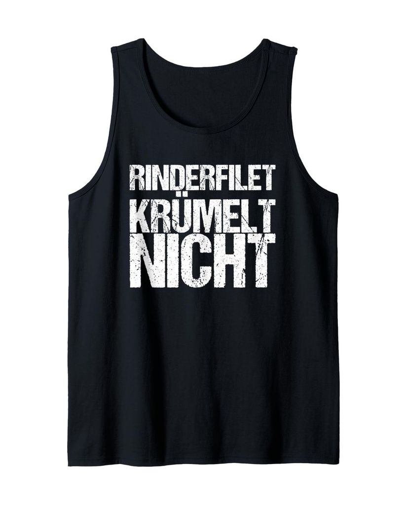 Lustiger Tank Top „Rinderfilet Krümelt Nicht“ | lustige-tshirts.de