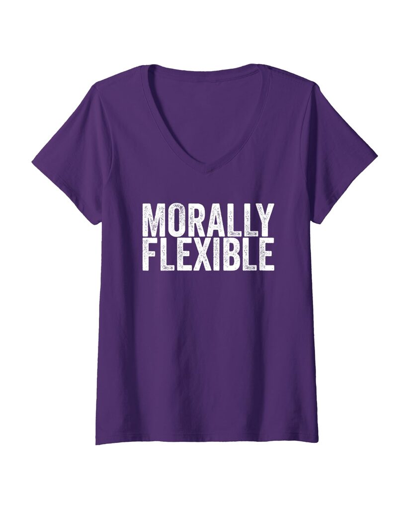 Witziges Geburtstags T-Shirt „Morally Flexible“ – Ansicht 4