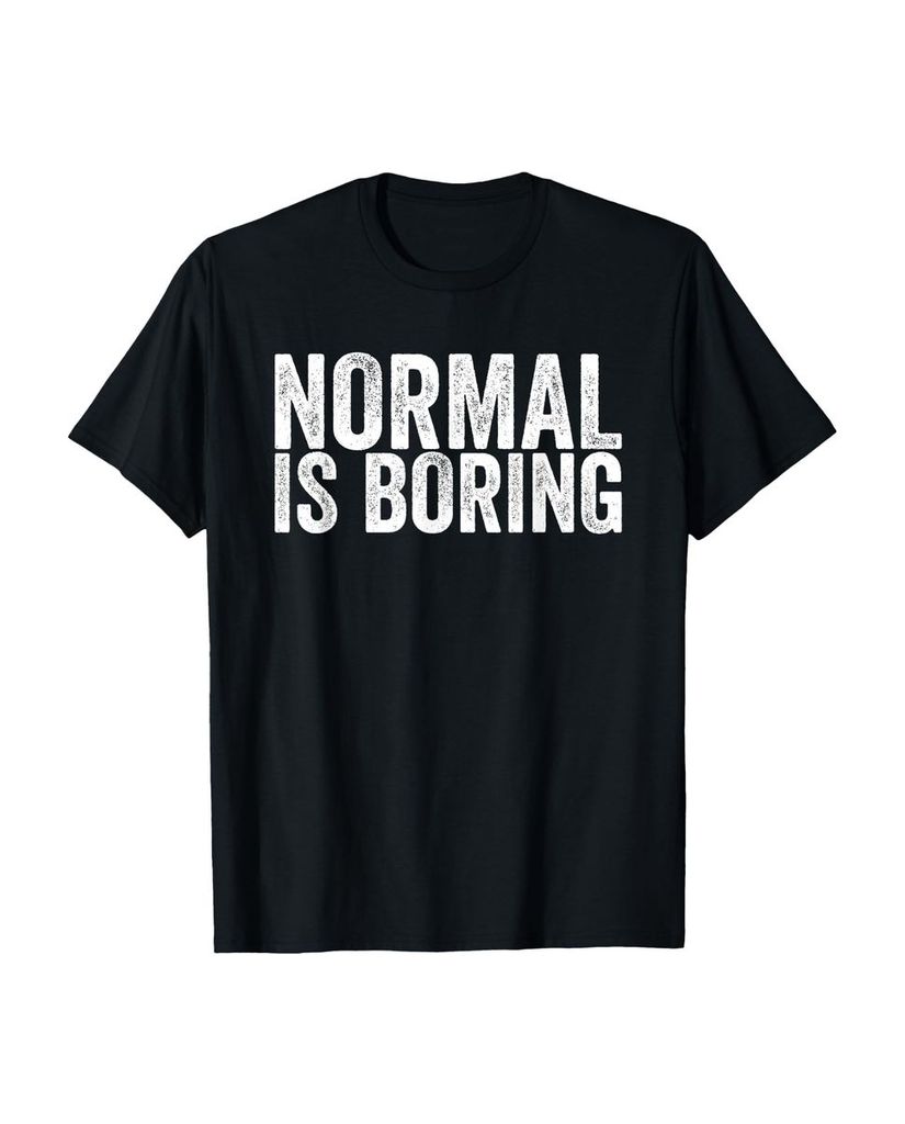 Lustiger T-Shirt „Normal ist langweilig“ | lustige-tshirts.de