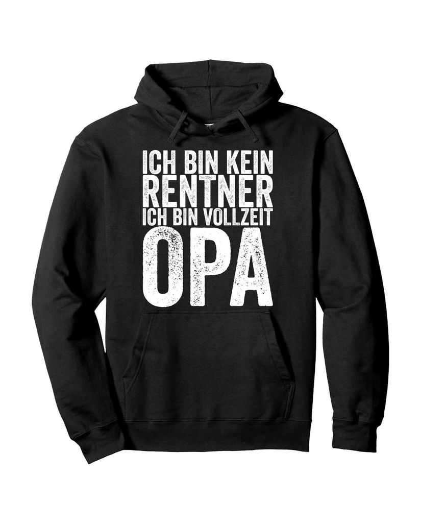 Lustiger Hoodie „Ich Bin Kein Rentner Ich Bin Vollzeit“ | lustige-tshirts.de