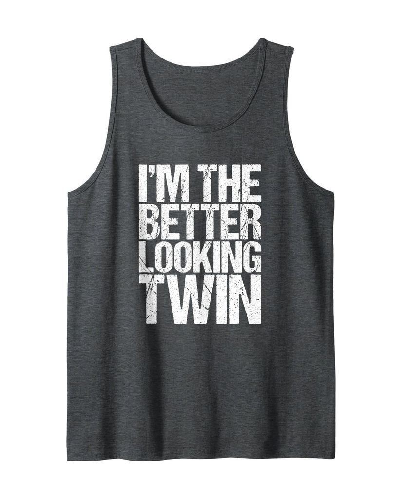 Humorvolles Geburtstags Tanktop „I'm The Better Looking Twin“ – Ansicht 13