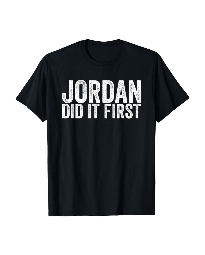 Lustiger T-Shirt „Jordan hat es zuerst gemacht“ | lustige-tshirts.de
