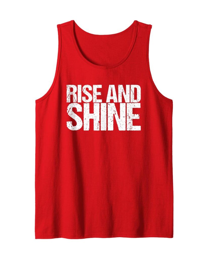 Lustiges Kaffee Tanktop „Rise And Shine“ – Ansicht 3