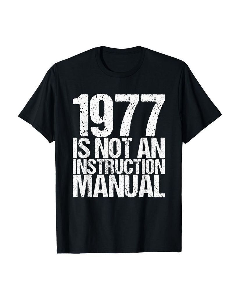 Lustiger T-Shirt „44 Jahre 1977 Bedienungsanleitung“ | lustige-tshirts.de