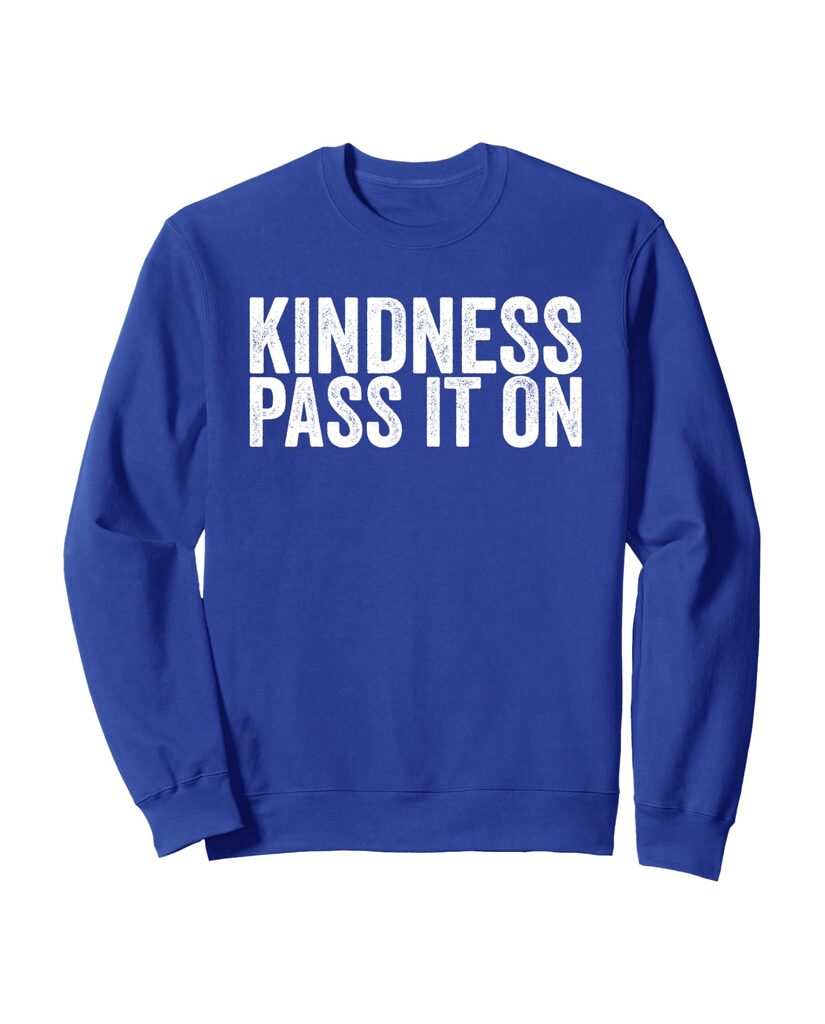 Lustiges Weihnachts Sweatshirt „Kindness Pass It on“ – Ansicht 4